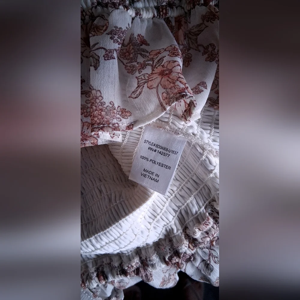 Floral Tie-Front Mini Dress - Picture 16 of 16